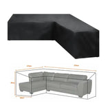 V/L-Shape Waterproof Garden Sofa Cover – Rattan Corner Furniture Protector (different sizes available)