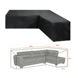 V/L-Shape Waterproof Garden Sofa Cover – Rattan Corner Furniture Protector (different sizes available)