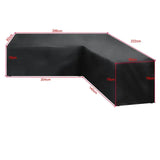 V/L-Shape Waterproof Garden Sofa Cover – Rattan Corner Furniture Protector (different sizes available)