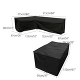V/L-Shape Waterproof Garden Sofa Cover – Rattan Corner Furniture Protector (different sizes available)