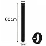 Reusable Black Nylon Hook & Loop Cable Ties