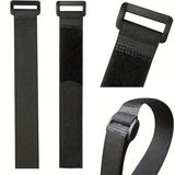 Reusable Black Nylon Hook & Loop Cable Ties