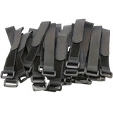 Reusable Black Nylon Hook & Loop Cable Ties