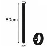 Reusable Black Nylon Hook & Loop Cable Ties