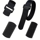 Reusable Black Nylon Hook & Loop Cable Ties