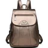 Vintage Soft Leather Backpack for Women