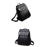Vintage Soft Leather Backpack for Women