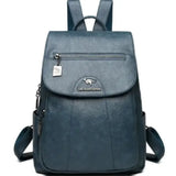 Vintage Soft Leather Backpack for Women