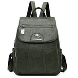 Vintage Soft Leather Backpack for Women