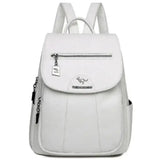 Vintage Soft Leather Backpack for Women