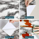 Vinyl Marble Wallpaper – Waterproof (8 designs available)