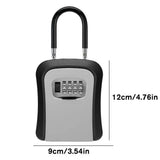 Wall-Mounted Key Keeper – 4-Digit Lock Box (available in Gray & Black)