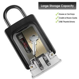 Wall-Mounted Key Keeper – 4-Digit Lock Box (available in Gray & Black)