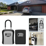 Wall-Mounted Key Keeper – 4-Digit Lock Box (available in Gray & Black)