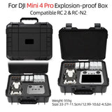 Waterproof Carry Case for DJI Mini 3 / 4 Pro (Black & White)
