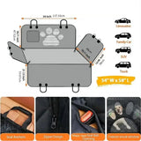 Waterproof Dog Car Hammock with Mesh Window