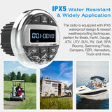 Waterproof Marine Bluetooth Radio & MP3 Player