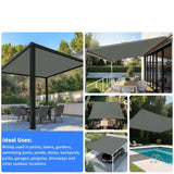 Waterproof Sunshade Sail – Square & Rectangle (4 colours available)