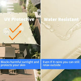 Waterproof Sunshade Sail – Square & Rectangle (4 colours available)