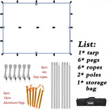 Waterproof Tarp with 19 Hang Points (3 different types available)