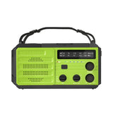 2000mAh Emergency Weather Radio with Hand Crank, Solar & USB Charging, Flashlight