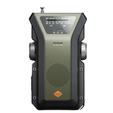 2000mAh Emergency Weather Radio with Hand Crank, Solar & USB Charging, Flashlight