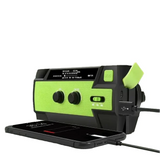 2000mAh Emergency Weather Radio with Hand Crank, Solar & USB Charging, Flashlight