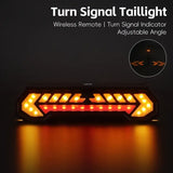 Wireless Turn Signal Bike Tail Light with Projection, 6 Modes (Rechargeable & Waterproof)