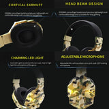 Wired Gaming Headset with Mic & LED (2 colours available)
