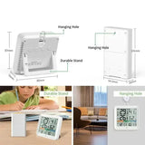 Wireless Indoor-Outdoor Weather Station with Remote Sensor (available in Black & White)