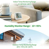 Wireless Indoor-Outdoor Weather Station with Remote Sensor (available in Black & White)