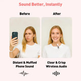 Wireless Lavalier Mic for iPhone, Android & PC (available in different sets)