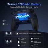 Wireless RGB Gamepad – Switch 2/PC/Phone/TV, NFC, Gyro (available in Black & White)
