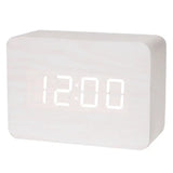 Wooden LED Digital Alarm Clock with Temperature Display & Night Light (4 colours available)