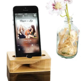 Wooden Phone Stand & Sound Amplifier